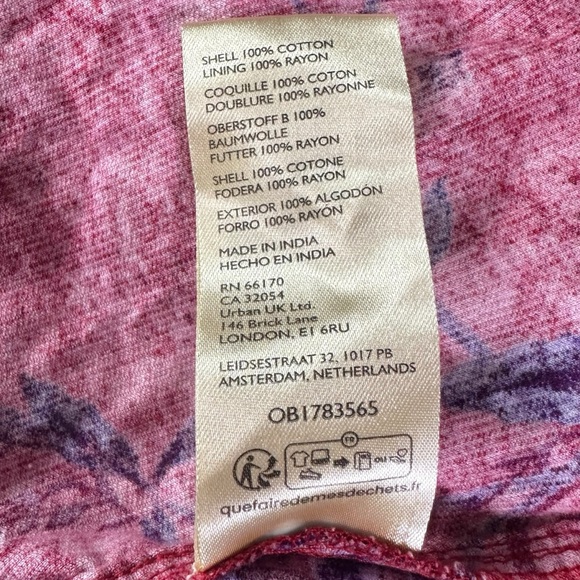 Free People Bohemian Grunge Witchy Corduroy Gail Midi Dress Scarlet Combo Medium - Picture 14 of 15